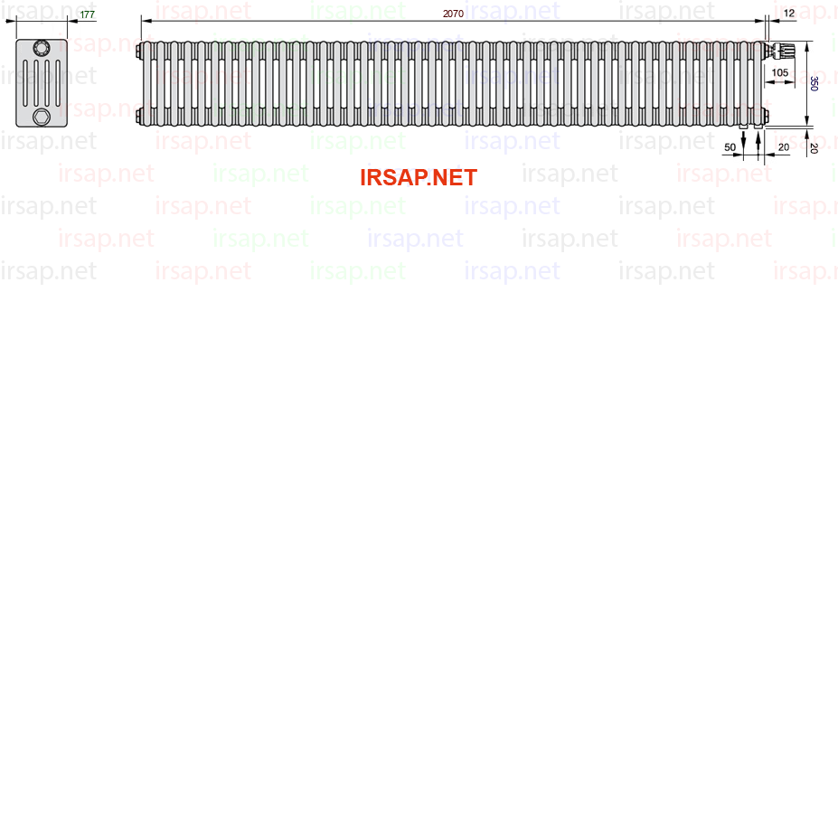 Радиатор IRSAP Tesi 50350/46 T25 CL 01